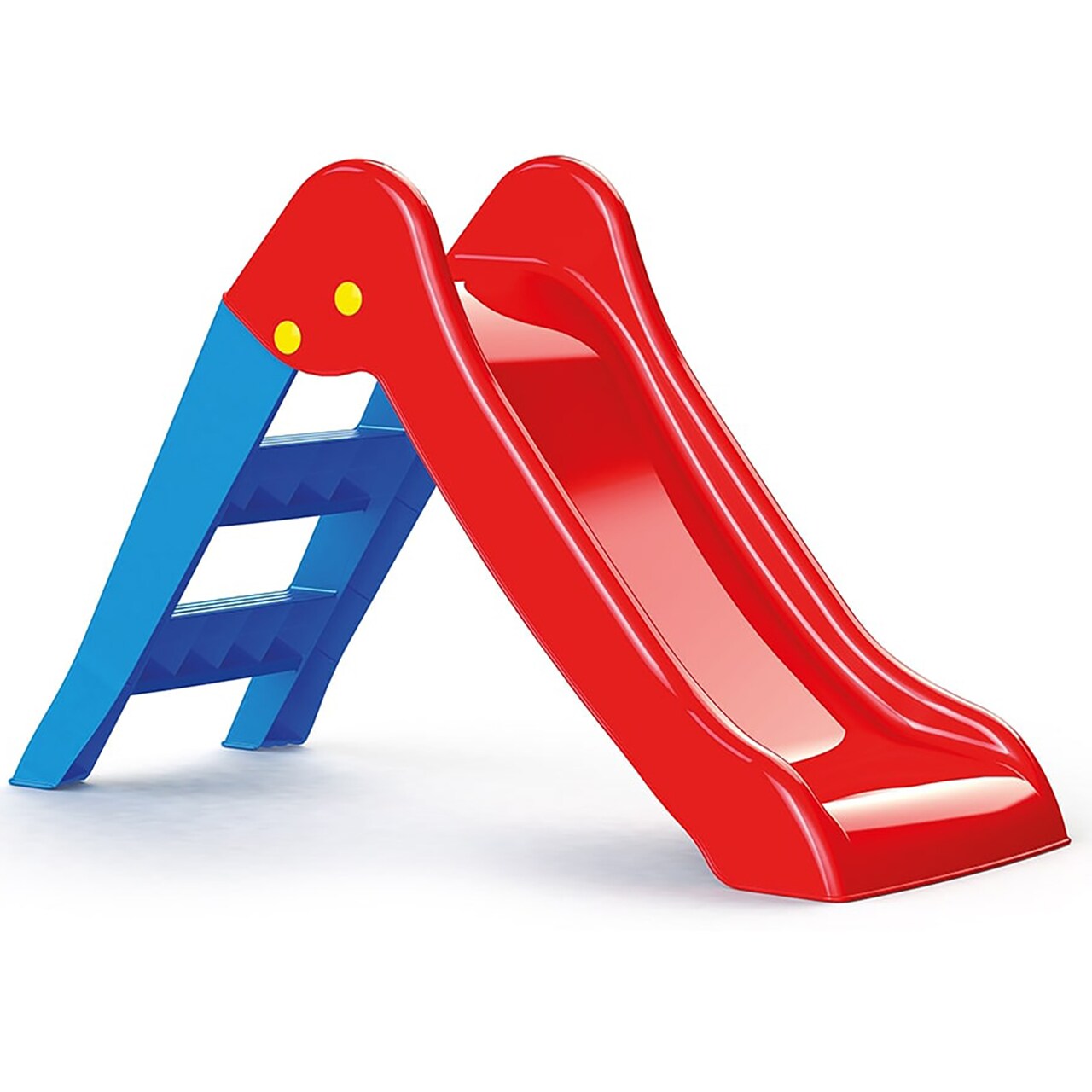 Dolu: My First Slide: Red & Blue - Indoor & Outdoor Toy, Foldable Slope, 2 Step Ladder, Durable Plastic, Playground Equipment, Toddlers & Kids Ages 2+
